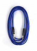 AuraSonics J63J63-5TBU  гитарный кабель, длина 5 метров, цвет прозрачный синий