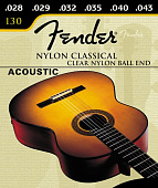 Fender 130 струны для классической гитары нейлон 28-43