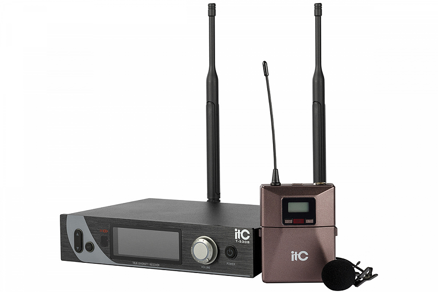 ITC T-530B  UHF одноканальная радиосистема с одним петличным микрофоном
