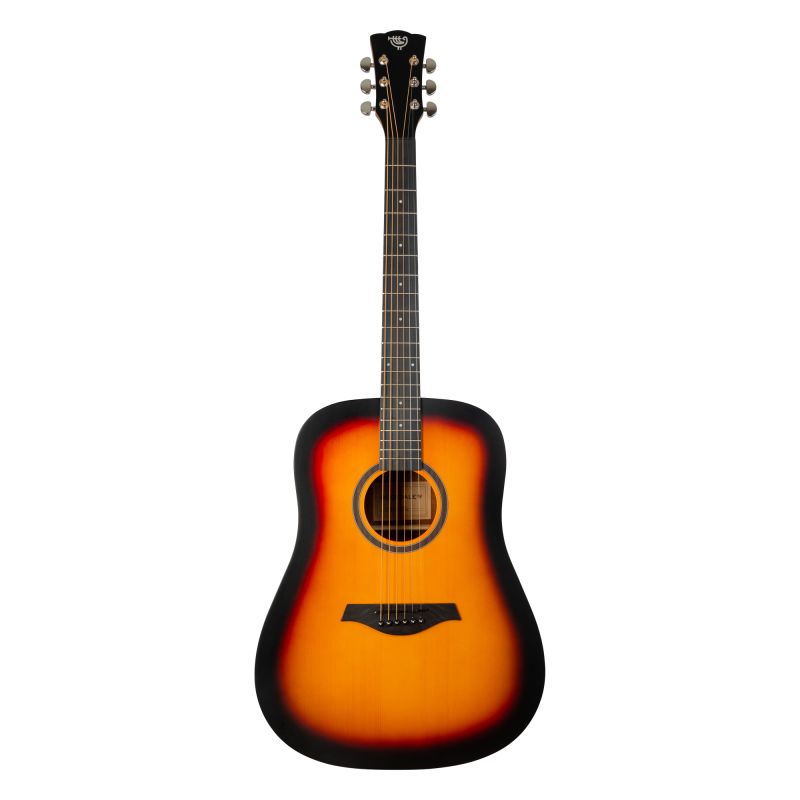 Rockdale Aurora D3 Satin SB акустическая гитара дредноут, цвет санберст, сатиновое покрытие