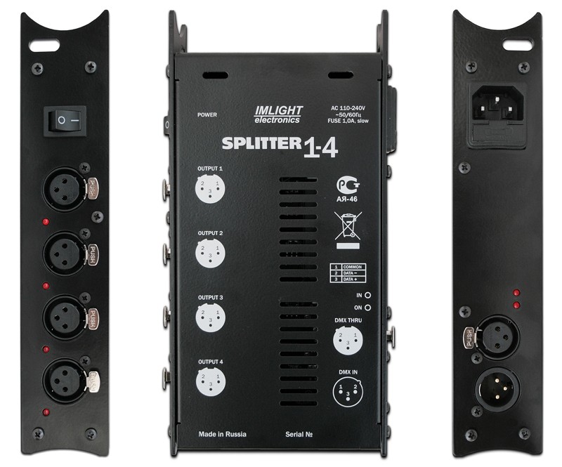Imlight Splitter 1-4-5pin блок усиления сигнала DMX-512