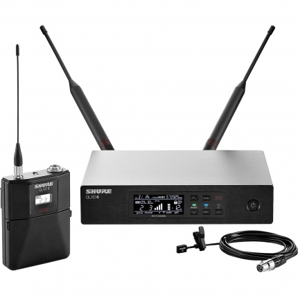 Shure QLXD14E/93 цифровая радиосистема с петличным микрофоном плоским WL93