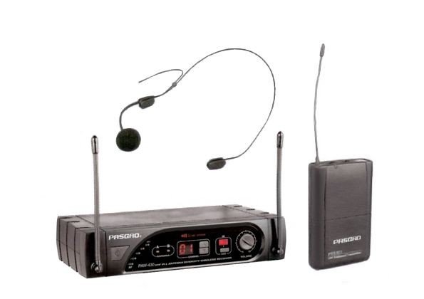 Pasgao PAW430/ PBT172/ PH90 радиосистема с поясным передатчиком и головной гарнитурой