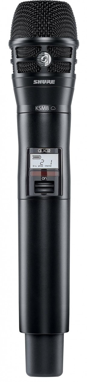 Shure QLXD2/K8B P51 ручной передатчик серии QLXD с капсюлем микрофона KSM8 (710 - 782 МГц)