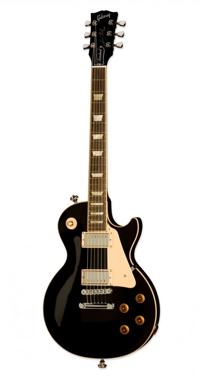 Gibson Les Paul Standard 08 Ebony Nickel Hardware электрогитара с кейсом, цвет черный