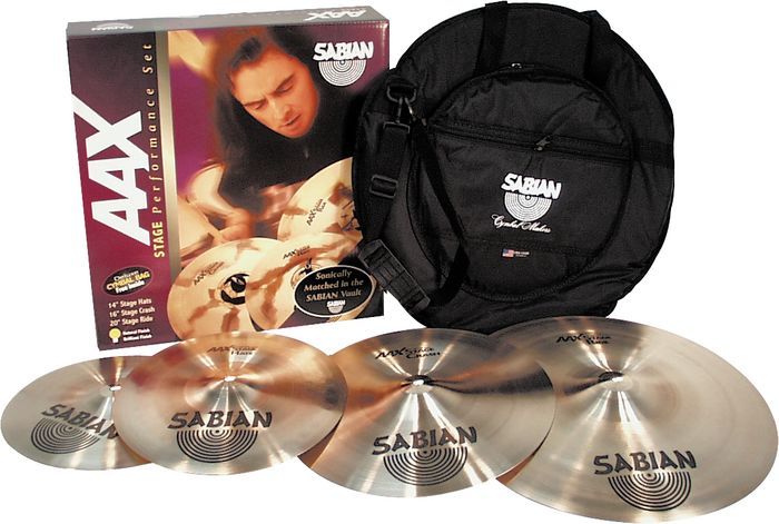 Sabian AAX STAGE PERFORMANCE комплект полированных тарелок с чехлом