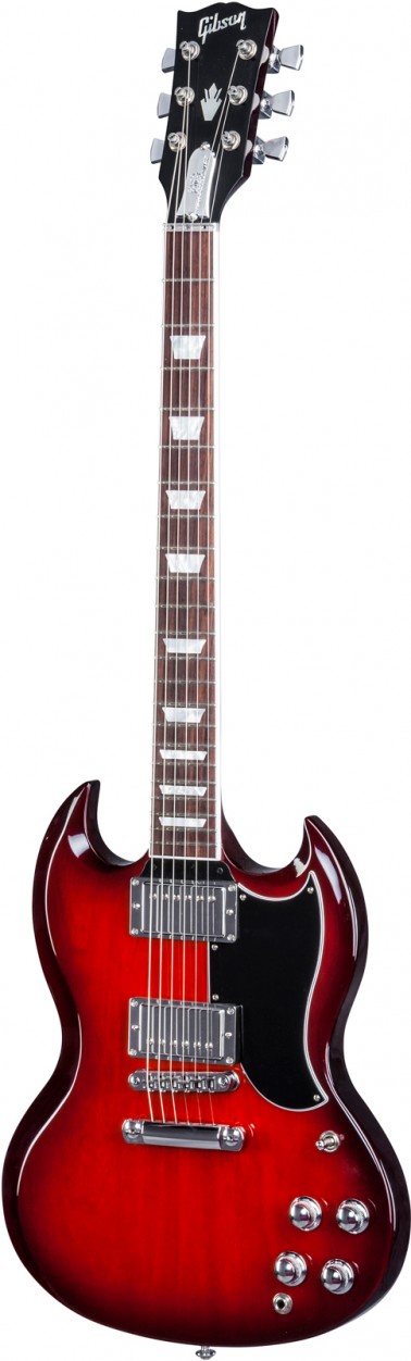 Gibson SG Standard HP 2017 Cherry Burst электрогитара, цвет вишнёвый санбёрст, жесткий кейс в комплекте