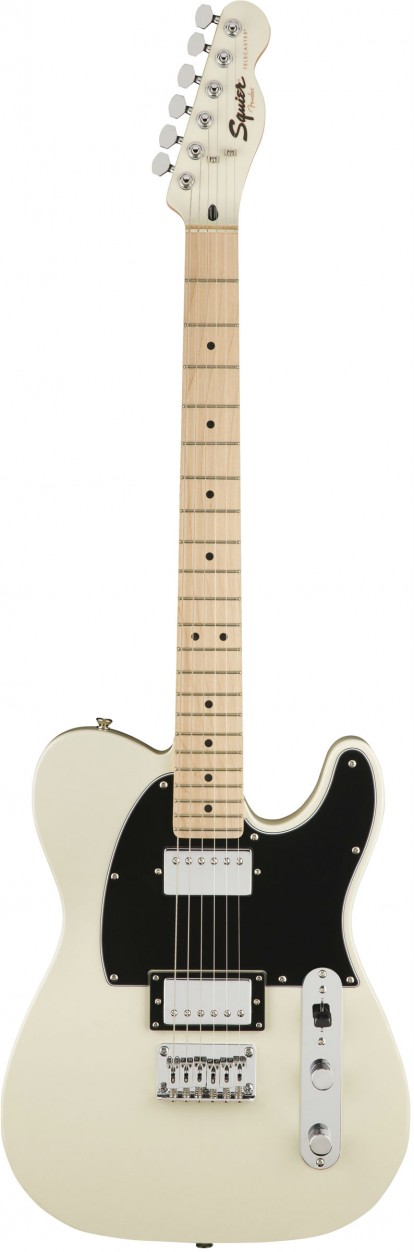 Fender Squier Contemporary Telecaster HH, Maple Fingerboard, Pearl White электрогитара, цвет жемчужно-белый