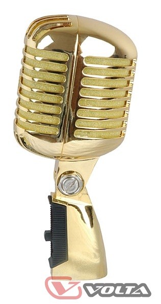 Volta Vintage Gold вокальный динамический микрофон, цвет золотой