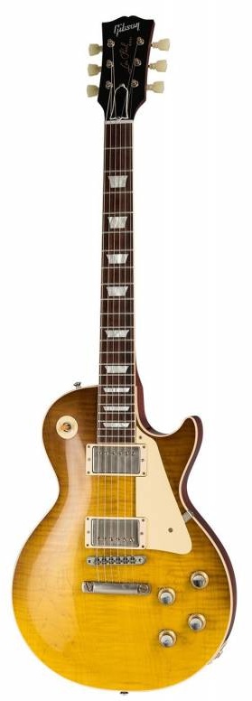 Gibson Custom '60 Les Paul Standard Honey Lemon Fade VOS NH электрогитара, цвет желтый, в комплекте кейс