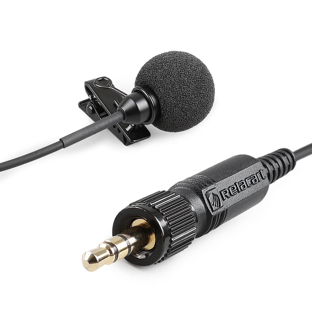 Relacart LM-P01  микрофон петличный электретный, всенаправленный, черный с мини джеком