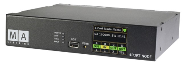 MA Lighting MA 4Port Node преобразователь Ethernet сигнала в DMX512 MA 4Port Node