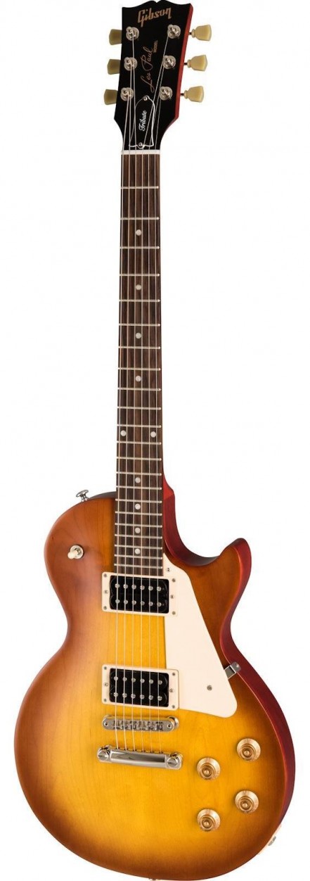 Gibson 2019 Les Paul Tribute Satin Iced Tea электрогитара, цвет санберст, с чехлом