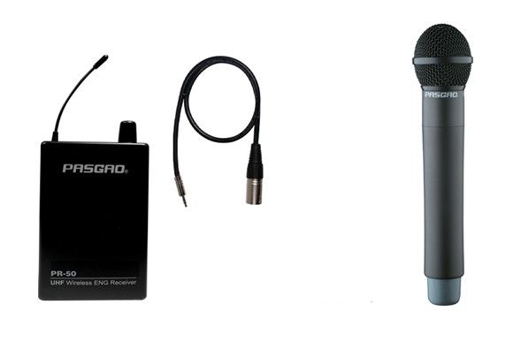 Pasgao PR50R+PAH315  накамерная радиосистема с ручным микрофоном в кейсе