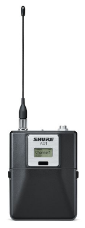 Shure AD1Lemo3 G56 цифровой поясной передатчик 470-636 МГц, разъём Lemo3, съёмная 1/4-волновая антенна