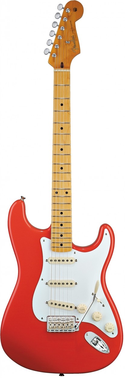 Fender Classic Series '50s Stratocaster, Maple Fingerboard, Fiesta Red электрогитара, цвет красный