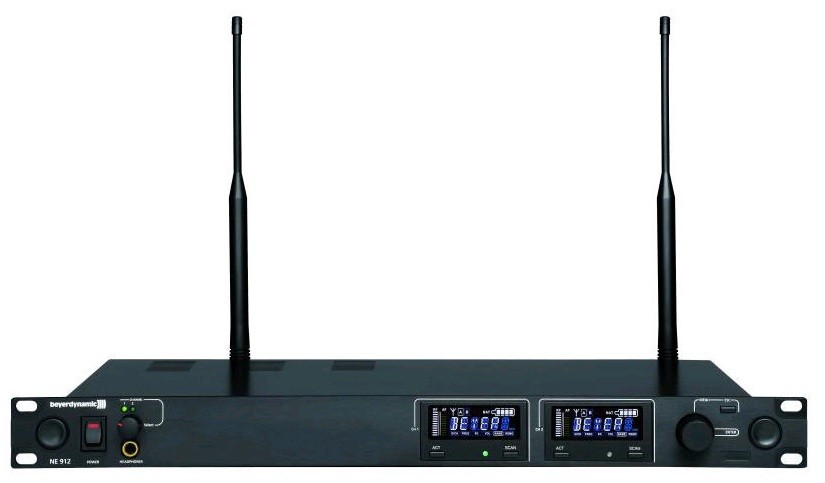 Beyerdynamic NE 912 (502-574 МГц) двухканальный приемник радиосистемы, 1U