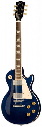 Gibson Les Paul Traditional-Plus Top Chicago Blue электрогитара с кейсом, цвет голубой