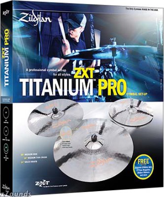 Zildjian ZXT Titanium Pro Setup набор тарелок (14' HiHats, 16' Crash, 20' Ride) с чехлом для тарелок