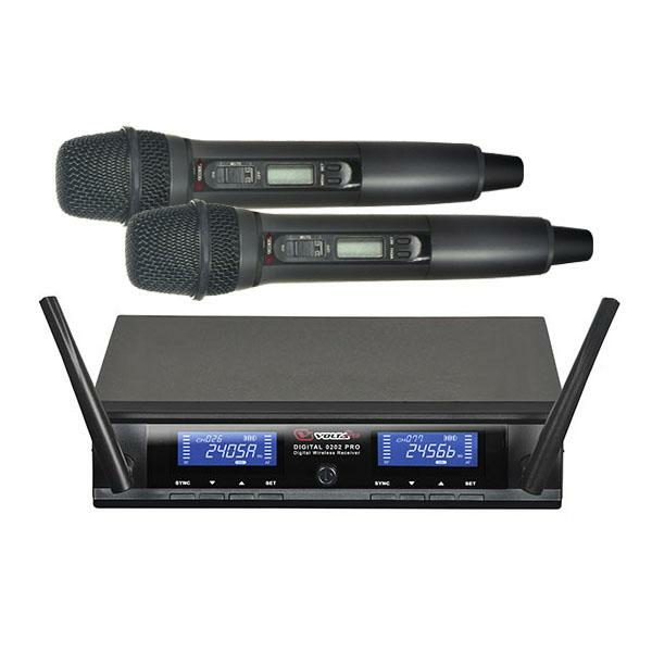 Volta Digital 0202 Pro микрофонная цифровая (2.4 МГц)  радиосистема с двумя ручным передатчиками (микрофонами) с конденсаторным капсюлем, с транспортировочным кейсом