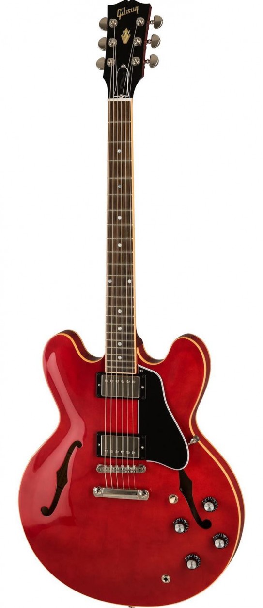 Gibson 2019 ES-335 Dot Antique Faded Cherry полуакустическая электрогитара, цвет вишневый, в комплекте кейс