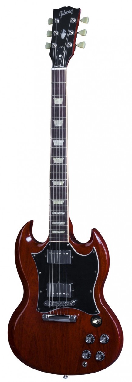 Gibson SG Standard 2016 T Heritage Cherry Chrome электрогитара с кейсом, цвет красный