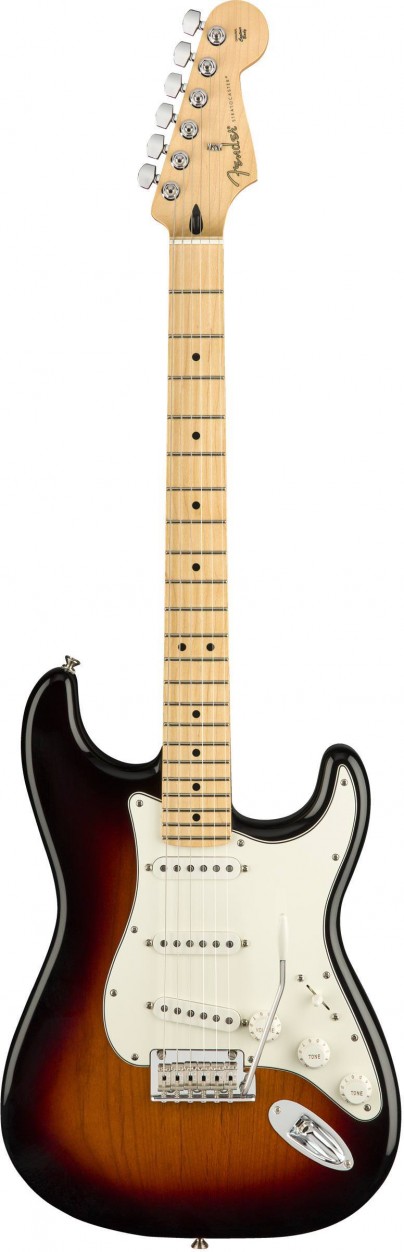 Fender Player Strat MN 3TS электрогитара, цвет трехцветный санберст
