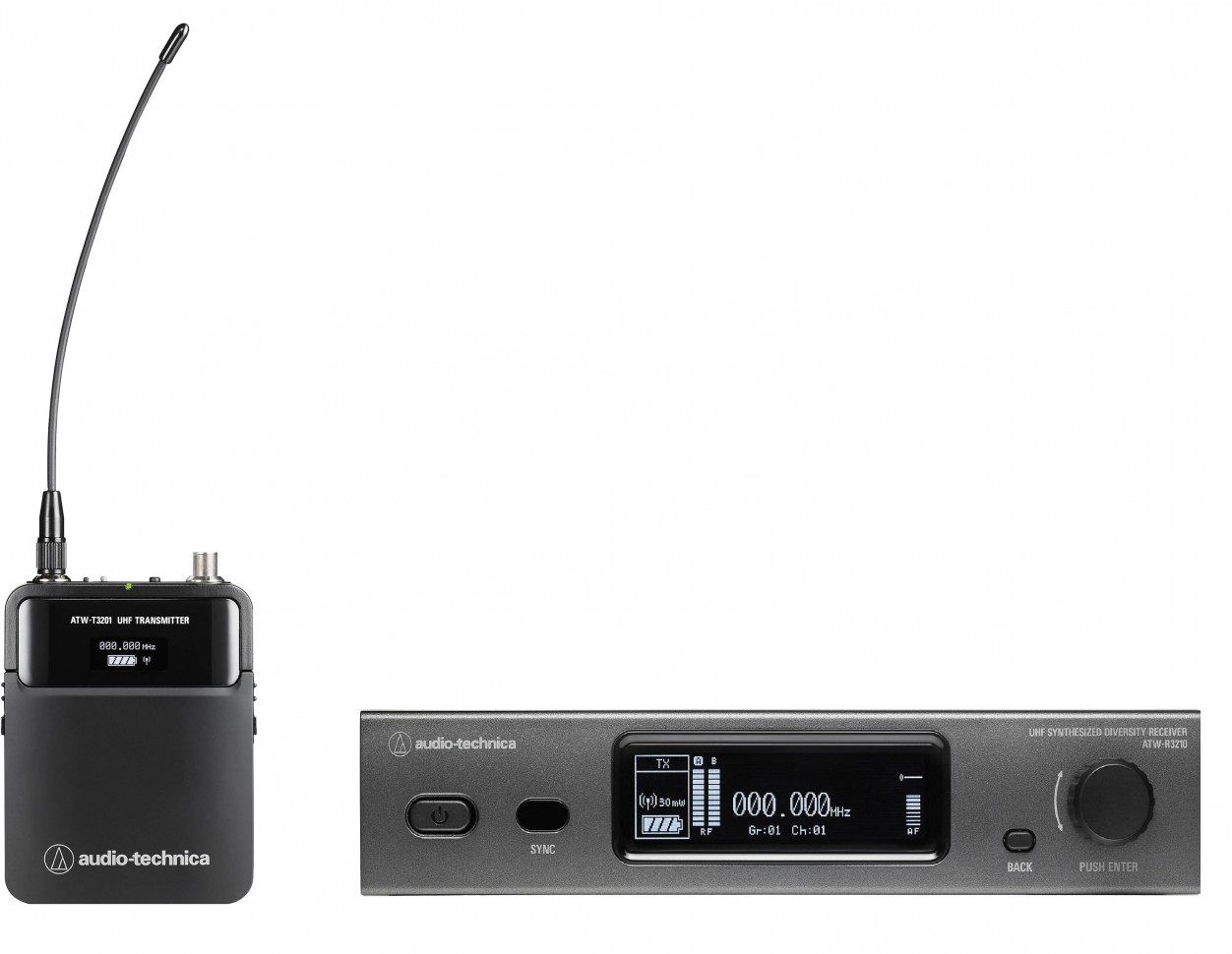 Audio-Technica ATW3211 петличная радиосистема, комплект приёмник и поясной передатчик, без микрофона