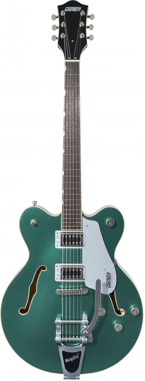 Gretsch Guitars G5622T EMTC CB DC GRG полуакустическая гитара, цвет зелёный