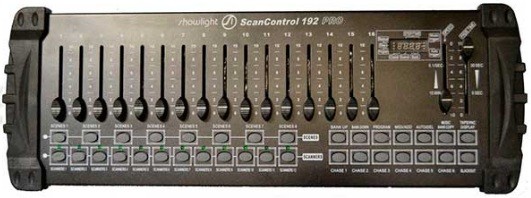 Showlight Scan Control 192Pro пульт управления DMX512- 192 канала, 12 приборов по 16 каналов