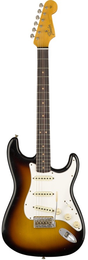 Fender 2018 Journeyman Relic® 1964 Stratocaster® - Faded 3-Color Sunburst электрогитара с кейсом, 3-х цветный санберст