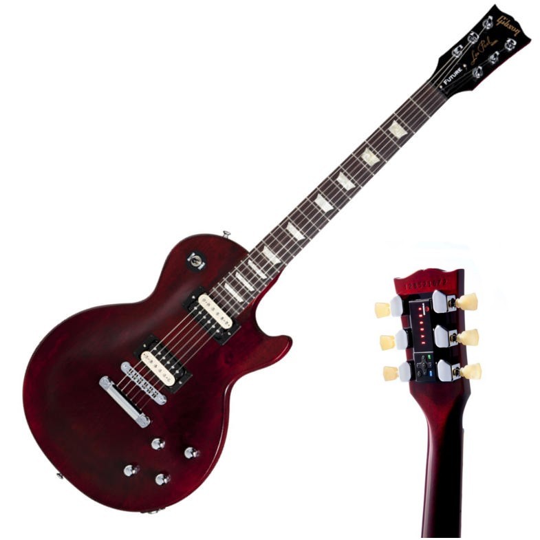 Gibson Les Paul Future Tribute Min-Etune Wine Red электрогитара с роботизированными колками