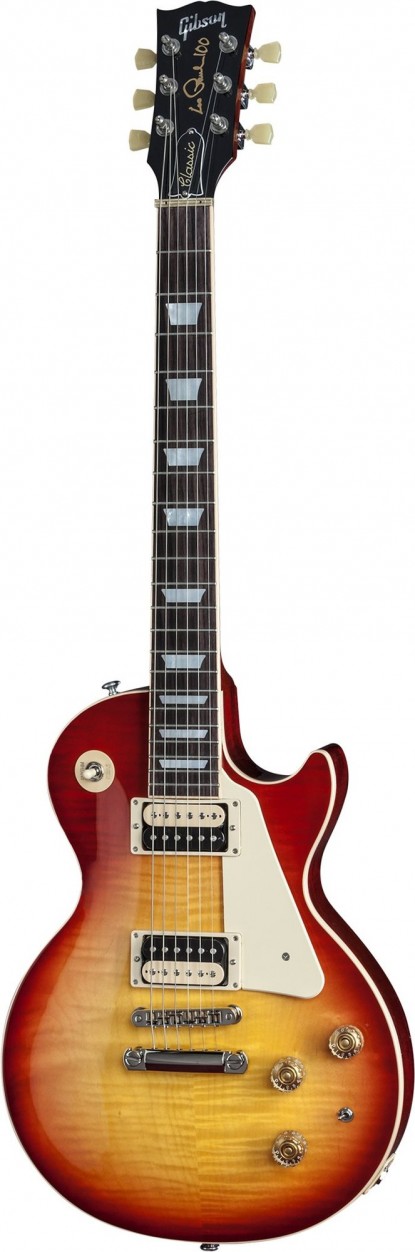 Gibson USA Les Paul Classic 2015 Heritage Cherry Sunburst электрогитара с кейсом, цвет красный санбёрст