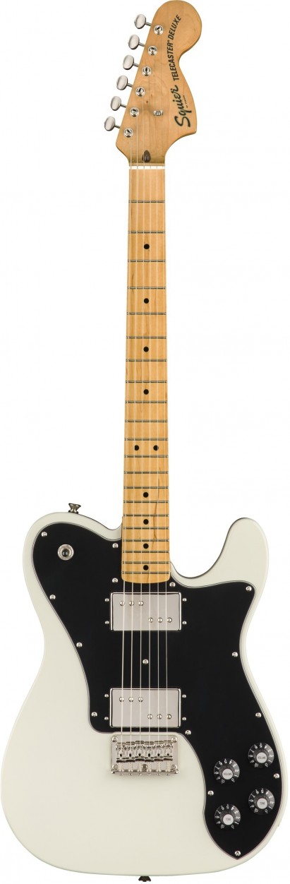 Fender Squier SQ CV 70s Tele DLX MN OWT электрогитара, цвет белый