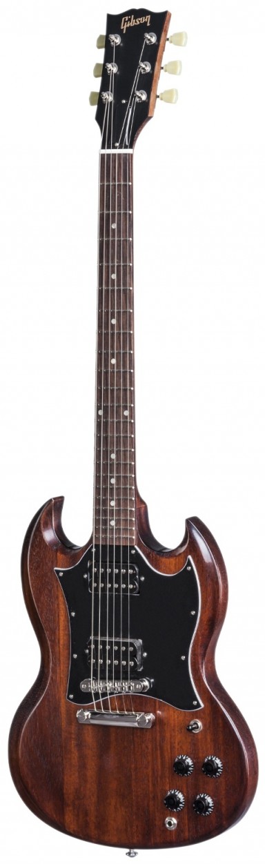Gibson SG Faded T 2017 Worn Brown электрогитара, цвет состареный коричневый, чехол в комплекте