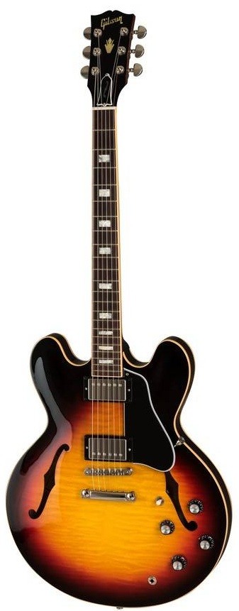 Gibson 2019 ES-335 Figured, Sunset Burst электрогитара полуакустическая, цвет санберст, в комплекте кейс