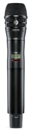 Shure AD2/K8B G56 цифровой ручной передатчик с капсюлем KSM8, 470-636 МГц, черный