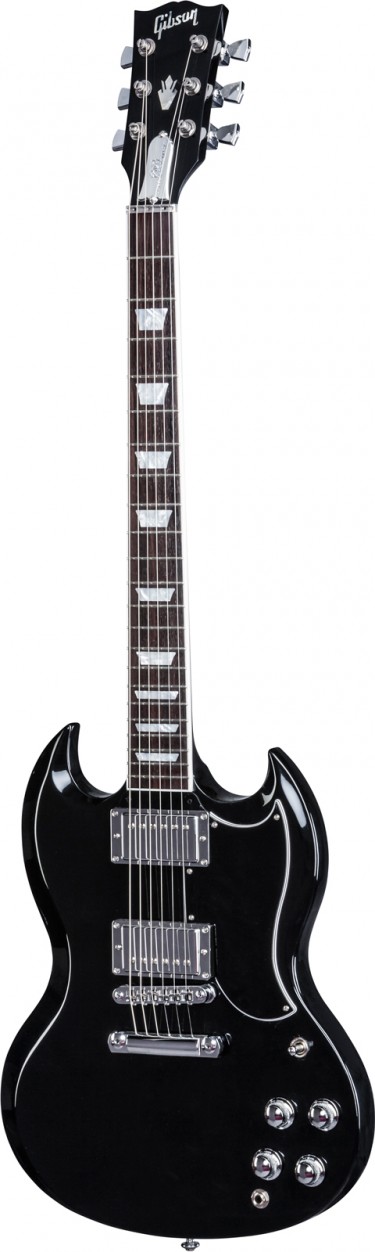 Gibson SG Standard HP 2017 Ebony электрогитара, цвет черный, жесткий кейс в комплекте