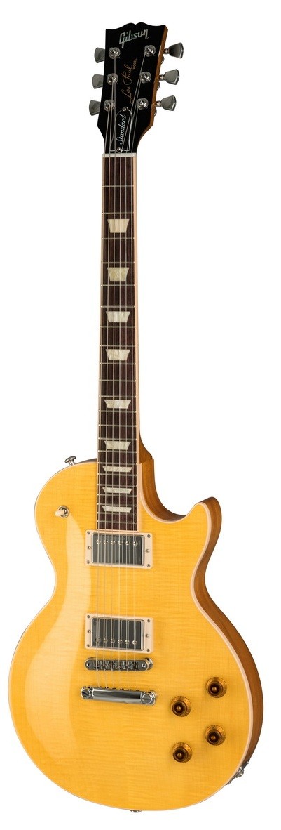 Gibson 2019 Les Paul Standard Trans Amber электрогитара, цвет янтарный, в комплекте кейс