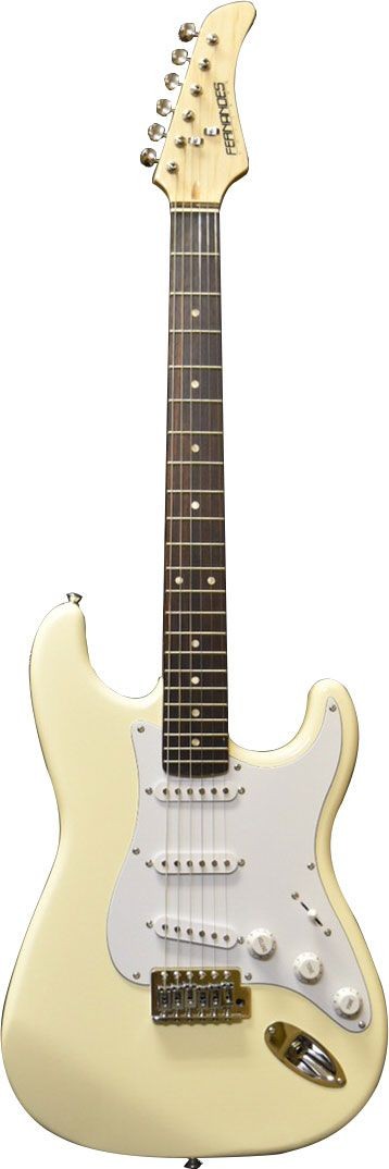 Fernandes LE-1Z 3S CW/ L  электрогитара Stratocaster SSS, цвет кремовый