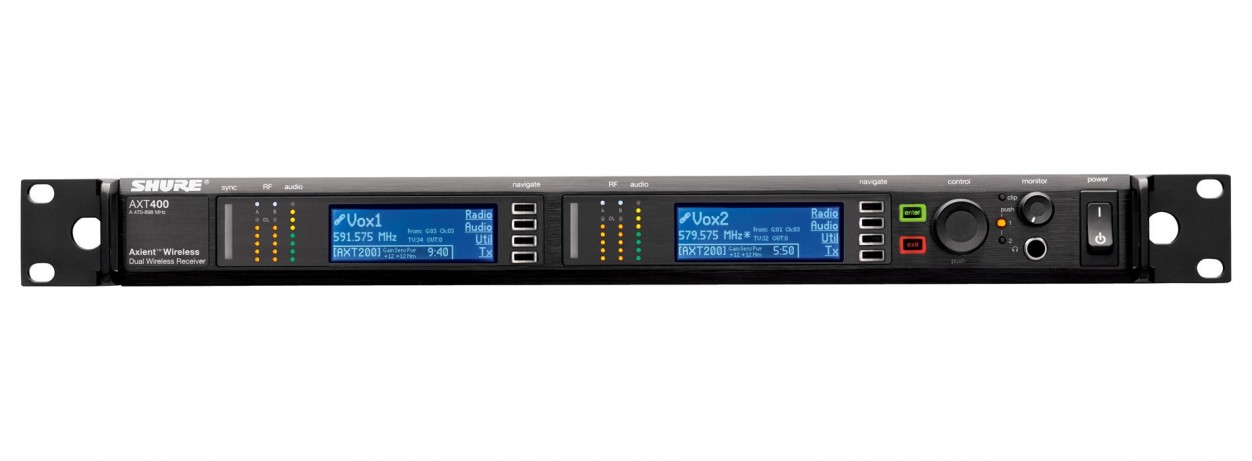 Shure Axient AXT400E-B двухканальный приемник