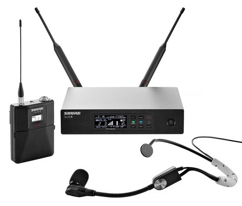 Shure QLXD14E/SM35 P51 радиосистема с поясным передатчиком QLXD1 и головным микрофоном SM35 (710 - 782 МГц)