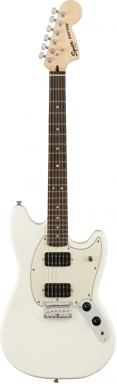 Fender Squier FSR Bullet® Mustang® HH Olympic White электрогитара, цвет белый, ограниченный выпуск