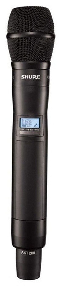 Shure Axient AXT200 SM58 J5E 578 - 638 MHz ручной передатчик с капсюлем SM58, цвет черный