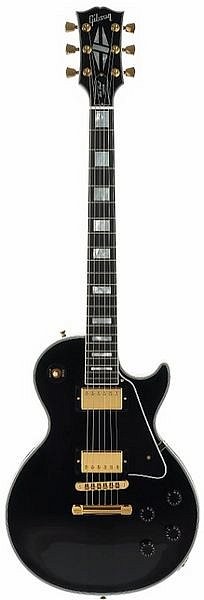 Gibson Custom Les Paul Custom Ebony Gold электрогитара с кейсом
