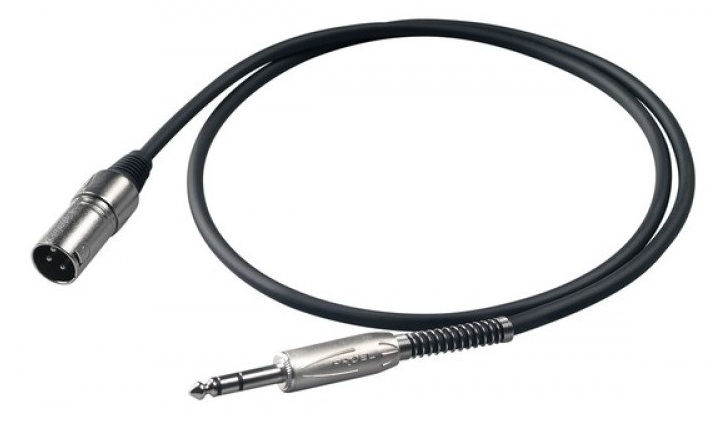Inline LU10XLRMTRS  балансный кабель  XLR "папа" - TRS, длина 1 метр