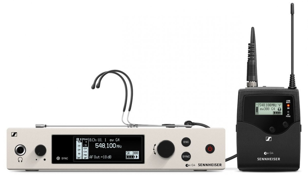 Sennheiser EW 300 G4-HeadMic1-RC-AW+  профессиональная радиосистема с головным микрофоном