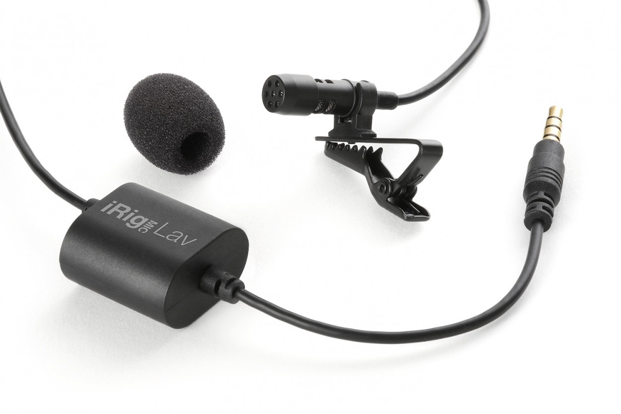 IK Multimedia iRig Mic Lav петличный микрофон с прищепкой для аналогового подключения к iOS и Android устройствам
