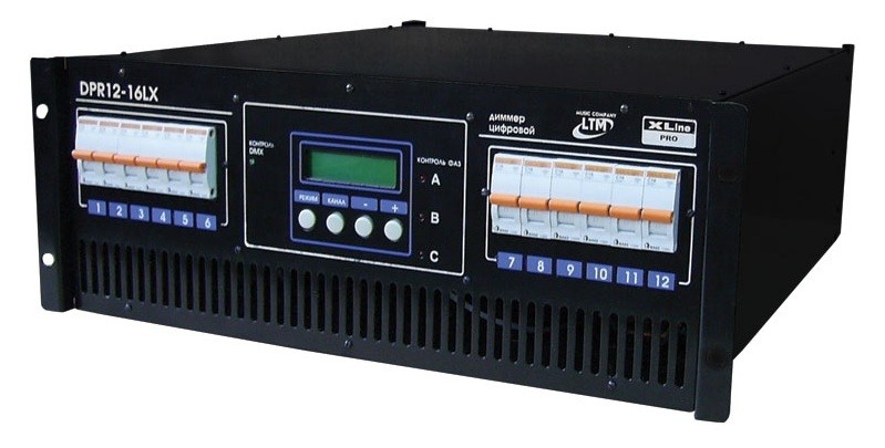 Xline DSR 12-16LX диммер цифровой, 12 каналов х 3 КВт, рэк 19”