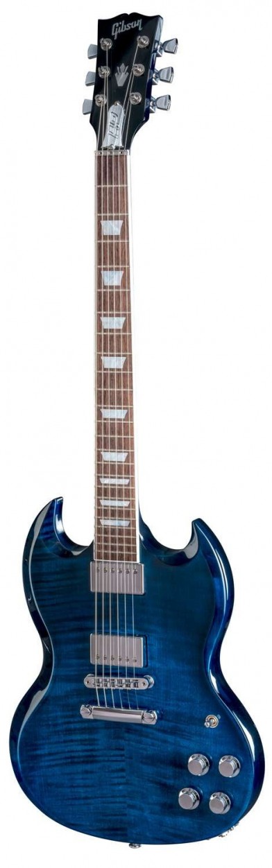 Gibson SG Standard HP 2018 Cobalt Fade электрогитара, цвет синий, жесткий кейс